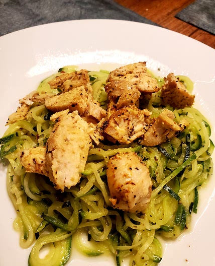 Zesty Lemon Zoodles with Chicken