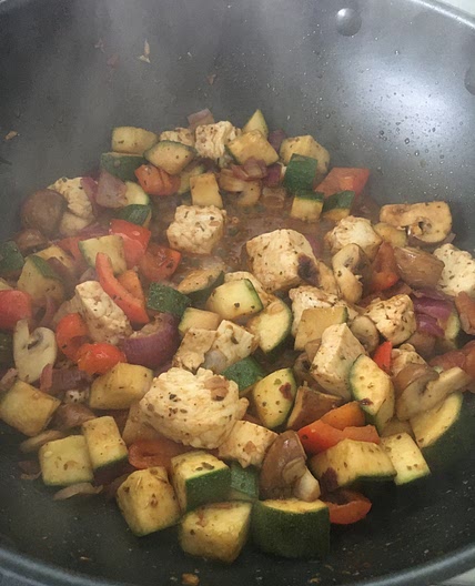 Halloumi and Mediterranean Veg