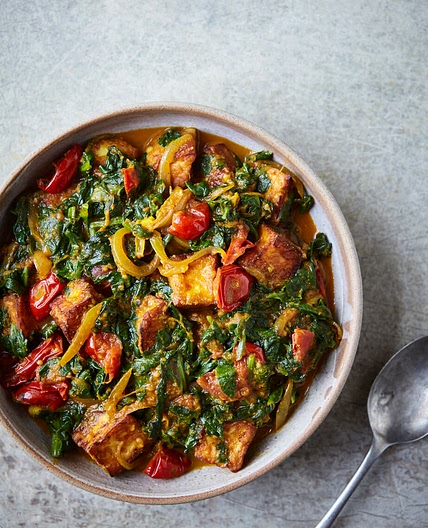 Saag Halloumi
