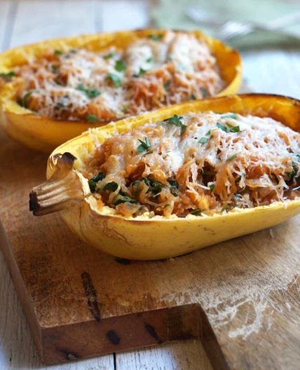 Spaghetti-Kürbis „Enchilada“