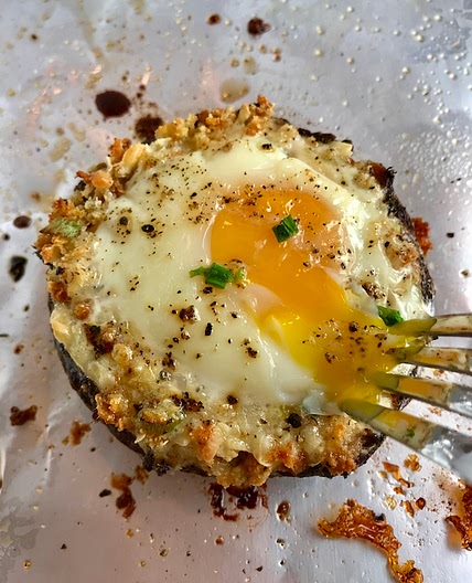 Portabella Mushroom Egg Nests