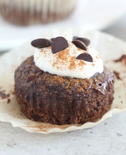 Oat and Pumpkin Seed Chocolate Cupcakes