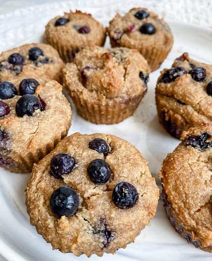 Healthy Banana Blueberry Muffins Vegan Gluten-free