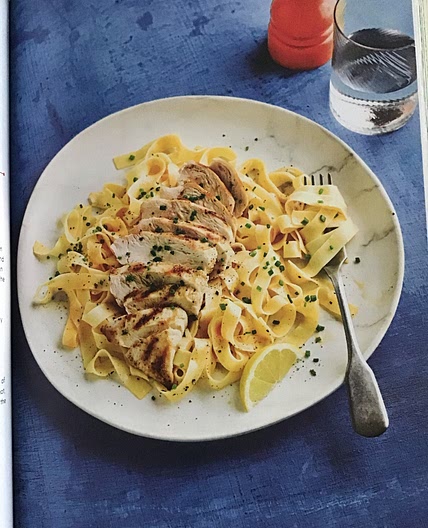 Lemon and pepper chicken tagliatelle