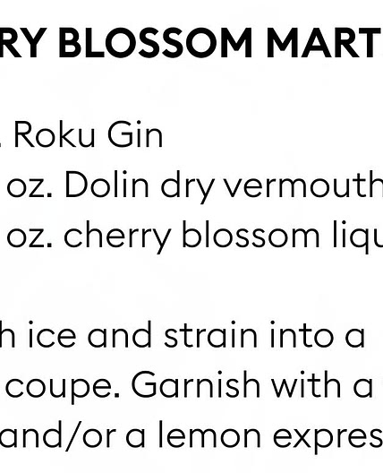 Cherry Blossom Martini