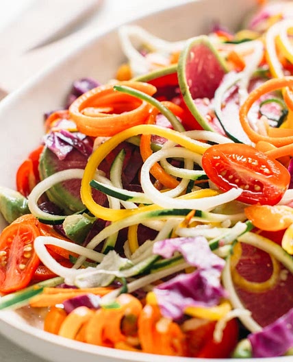 Recipe: Rainbow Veggie Noodle Salad