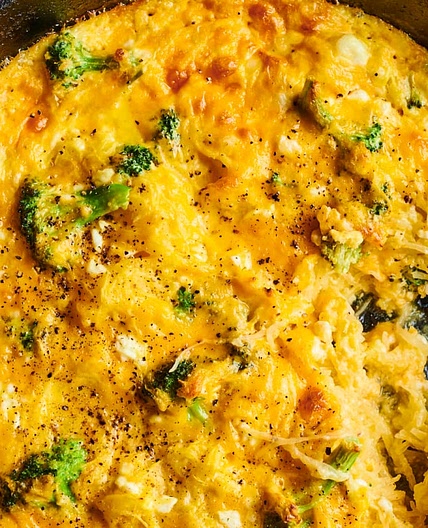 Broccoli and Cheese Spaghetti Squash Casserole