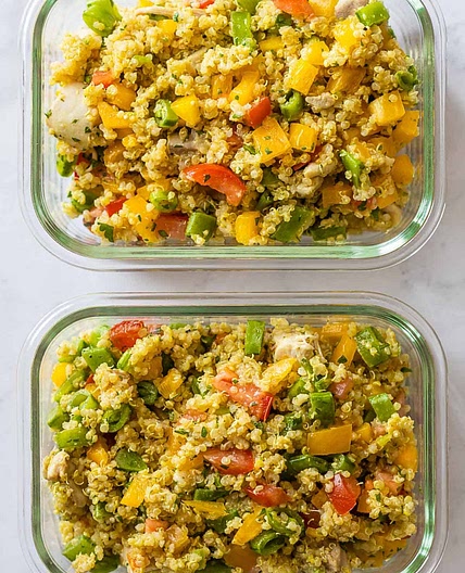 Chicken Quinoa Meal Prep Bowls
