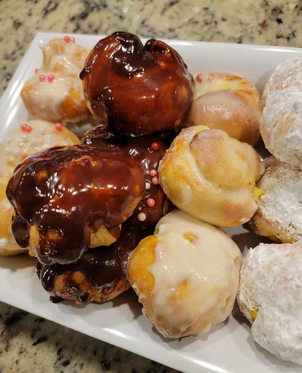 Air Fryer Boston Cream filled Donut Holes