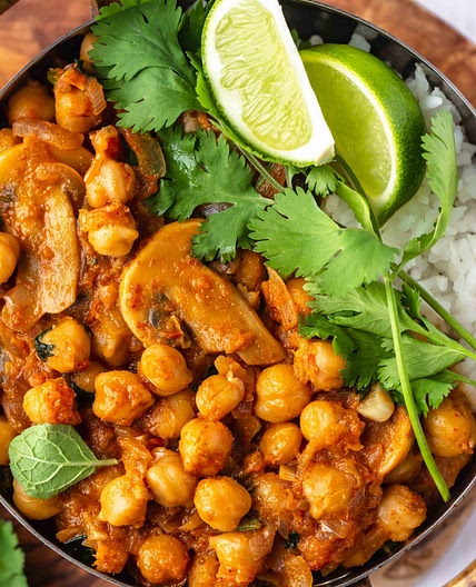 Mushroom & Chickpea Curry | The Guccha