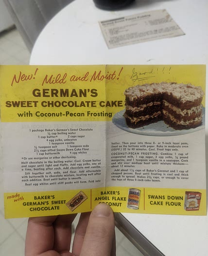 German's Sweet Chocolate Cake with Coconut-Pecan Frosting