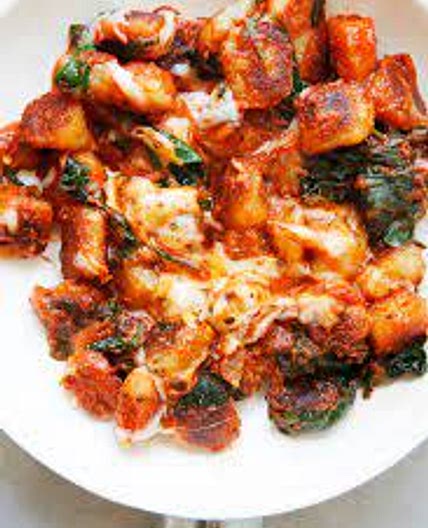 Super Easy 10 Minute cauliflower Gnocchi Marinara