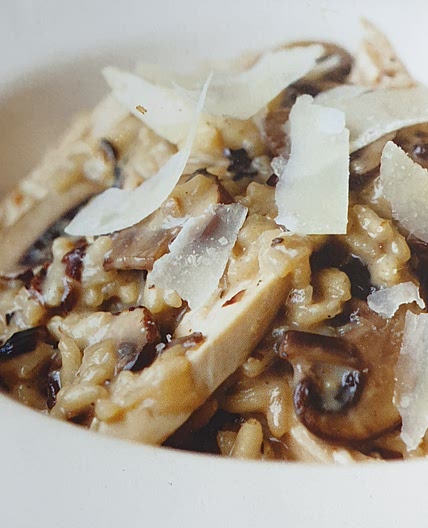 Chicken and mushroom risotto