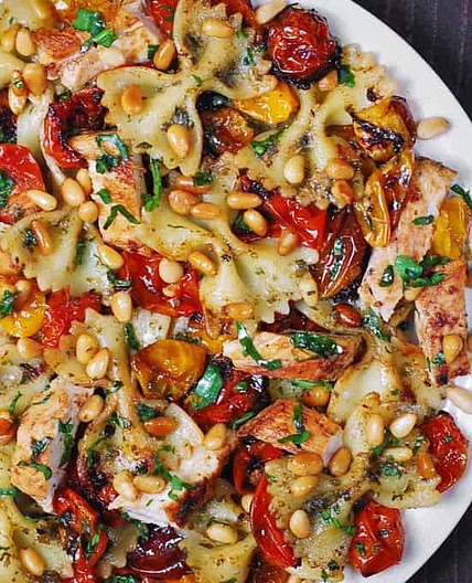 Creamy Chicken Pesto Pasta