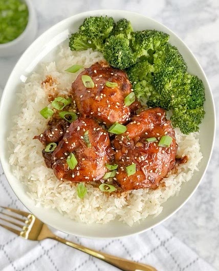 Honey garlic chicken