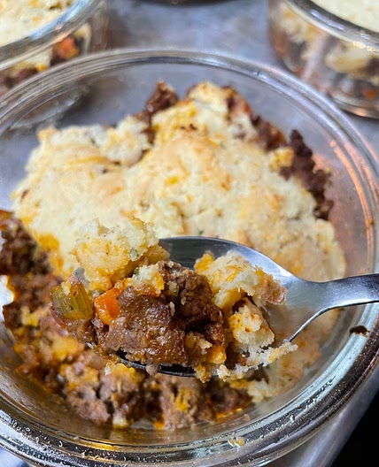 Cheesy Beef Pot Pie