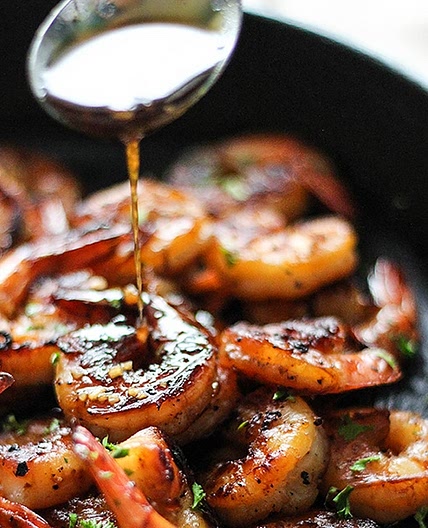 Honey Garlic Shrimp Skillet