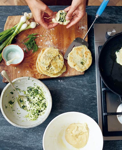 Fennel Stuffed Flatbreads