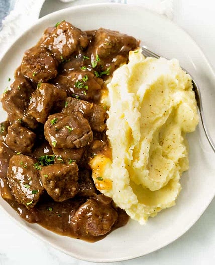 Kathy’s Beef Tips and Gravy