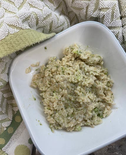 Creamy Broccoli n Cheese Rice