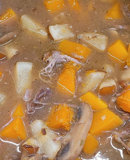 Beef Butternut Stew with Pear and Thyme