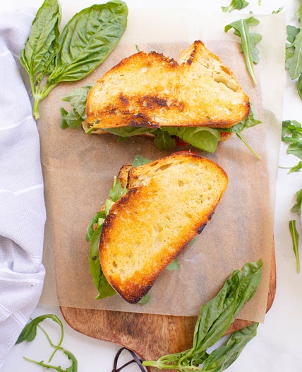 Roasted Tomato Sandwiches with Vegan Lemon Garlic Aioli