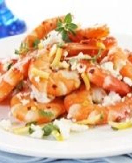 easy garlic prawns
