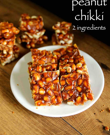 chikki recipe | peanut chikki recipe | groundnut chikki or shengdana chikki