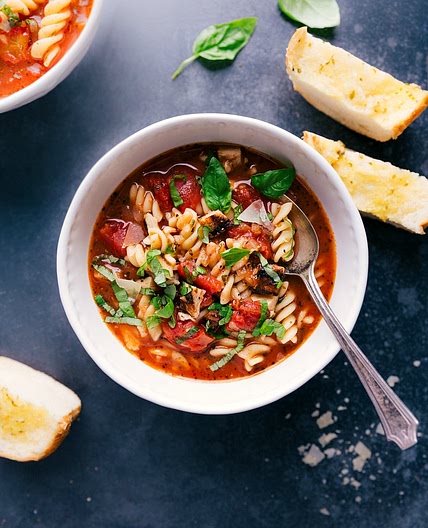 20-Minute Chicken Parmesan Soup