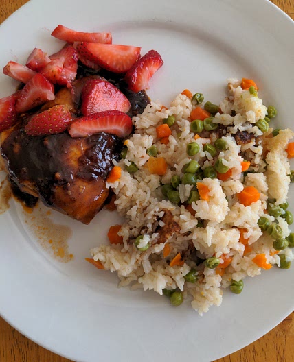 Barbecued Strawberry Chicken