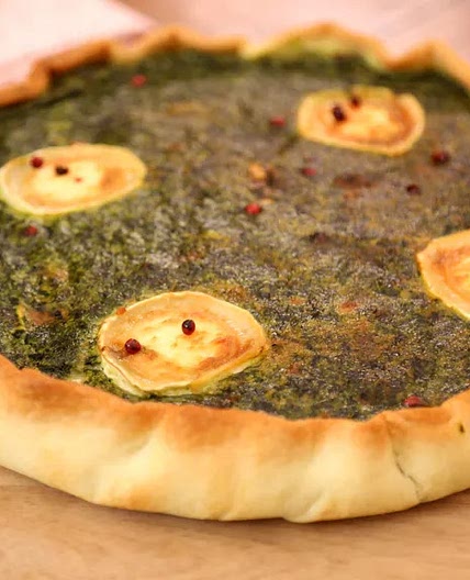 Tarte chèvre - épinards