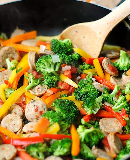 veggie and sausage sauté