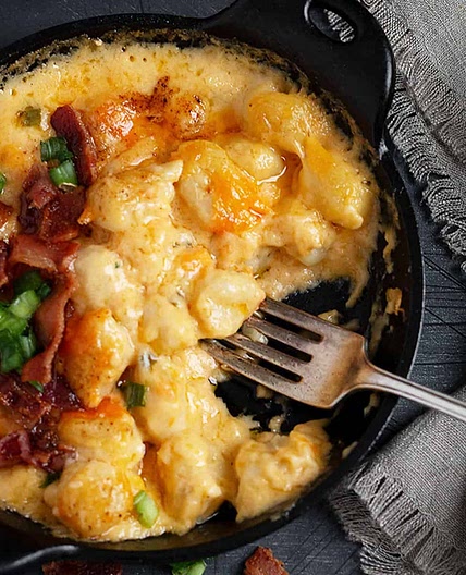 Loaded Gnocchi and Cheese