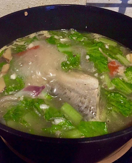 Bangus with Mustasa Soup