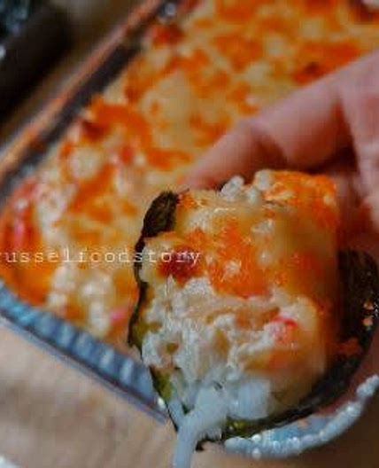 Cheesy Kani Sushi Bake