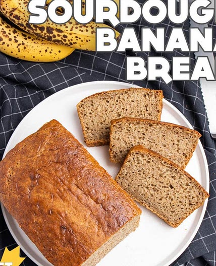 Vegan Sourdough Banana Bread