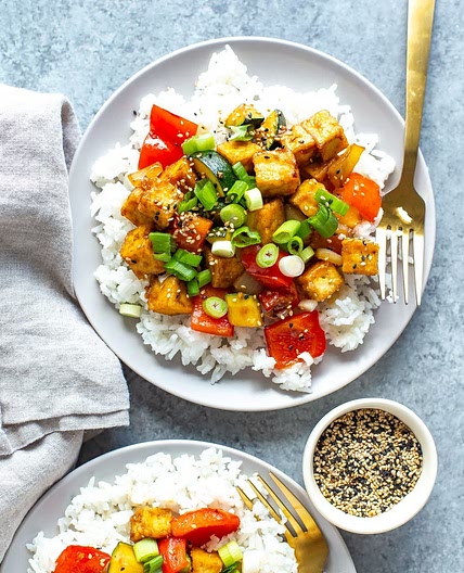 Ginger Sesame Tofu Stir Fry