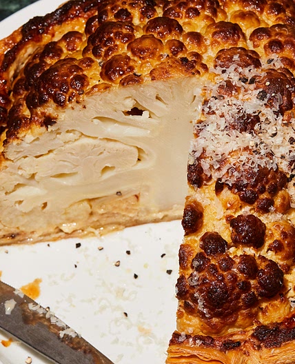 cauliflower cheese tart