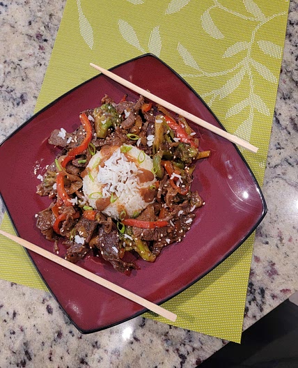 Air Fryer  Pepper Steak Stir Fry