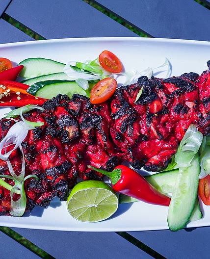 Char Siu Glazed Chicken Double Kebab by Pureety