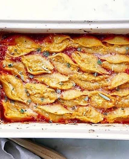 Conchiglie stuffed with Roast Pumpkin and Ricotta 