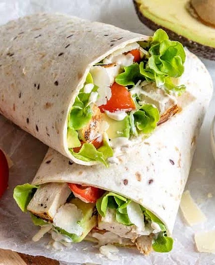 “Chicken tender” wraps