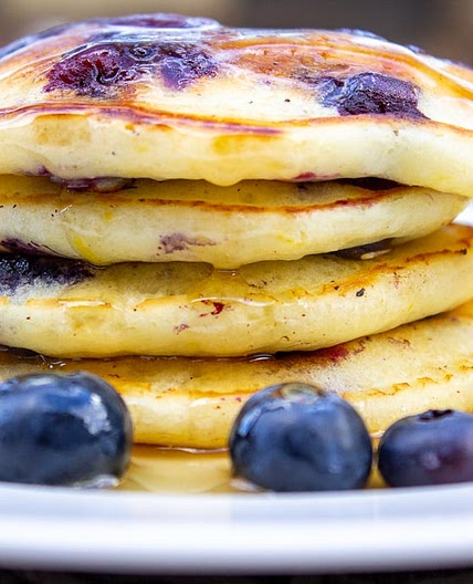 Lemon Blueberry Pancakes