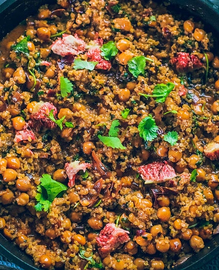Fig & Feta Bulgur Wheat Vegan Salad