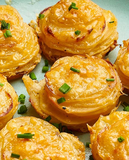Crispy, Cheesy Potato Stacks