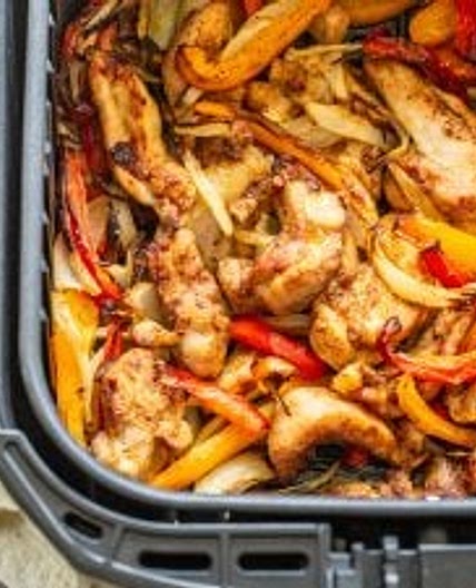 Air Fryer Chicken Fajita Dinner