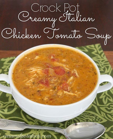 {Crock Pot} Creamy Italian Chicken Tomato Soup