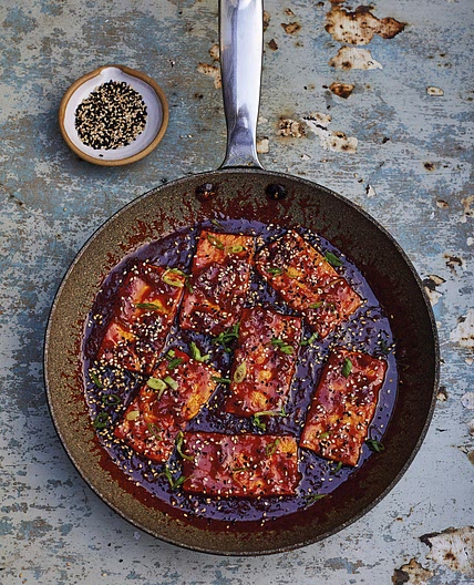 HONEY, SOY AND GINGER BRAISED TOFU