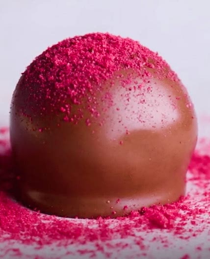 Raspberry Brownie Bombs
