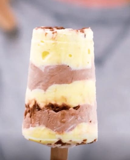Nutella Banana Frozen Yogurt Pops